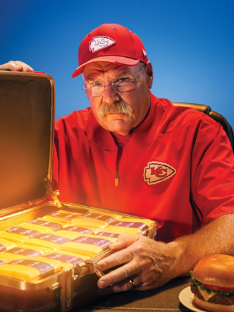 Andy Reid, Kraft Singles partner for free cheeseburger giveaways