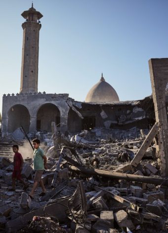 Damaged Gaza City building collapses, killing at least 12