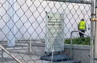 Fencing goes up as Kennedy Center board votes to close building
