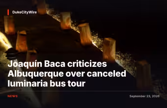 Joaquín Baca criticizes Albuquerque over canceled luminaria bus tour