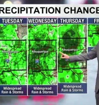 Monsoon moisture soaks New Mexico, flash flood watch issued (52 chars)