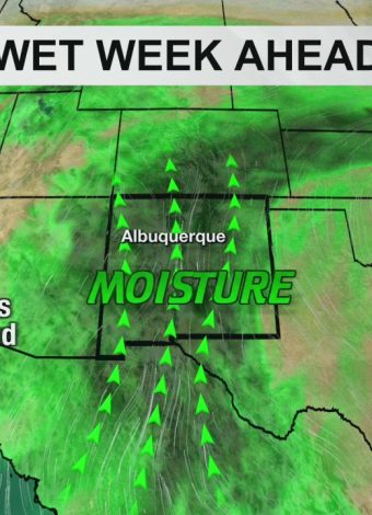 Monsoon moisture surges into New Mexico, bringing widespread rain