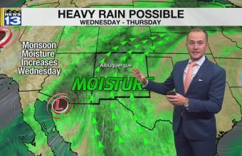 Monsoon storms bring flash flood threat to New Mexico through Thursday
