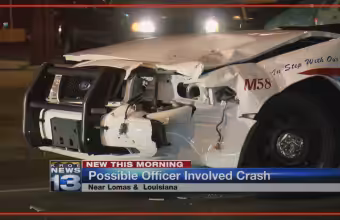 Albuquerque intersection reopens after crash possibly involving police cruiser