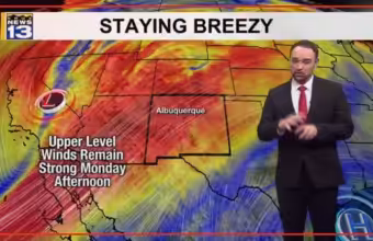 Breezy winds and drier conditions move into New Mexico this week