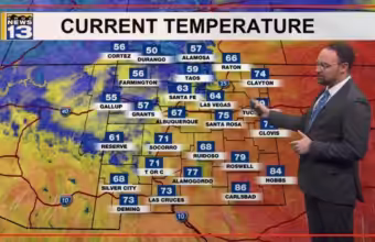 Cooler temperatures and breezy winds move into New Mexico this week