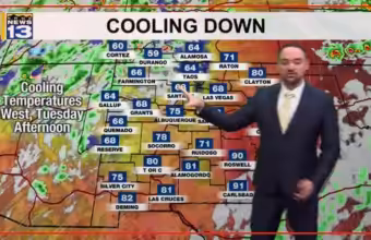 Cooler temperatures and calm conditions move into New Mexico this week