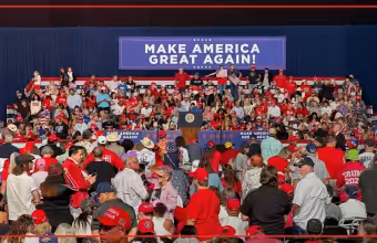 Donald Trump campaigns with Republican candidates at San Antonio rally