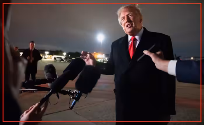 Donald Trump urges John Fetterman to switch parties at Joint Base Andrews