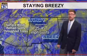 Drier air returns with breezy winds continuing across Albuquerque this week